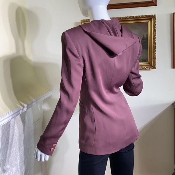 Gianfranco Laura Double Breasted Hooded Blazer - Picture 9 of 16